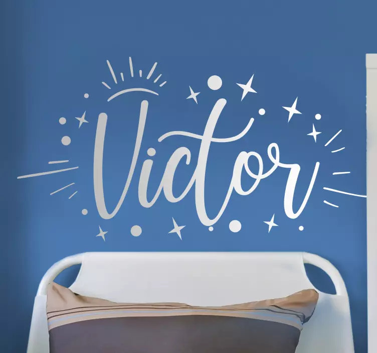 Zvezde z osebno nalepko z imenom - TenStickers