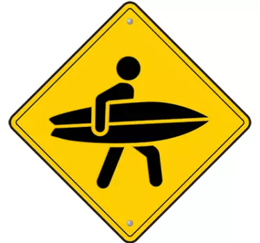 Nalepka na steno surferja - TenStickers