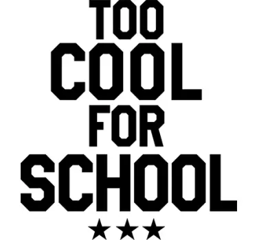 Da se ohladi za nalepko za steno šole - TenStickers