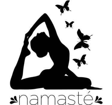 Namaste okrasne nalepke za jogo - TenStickers