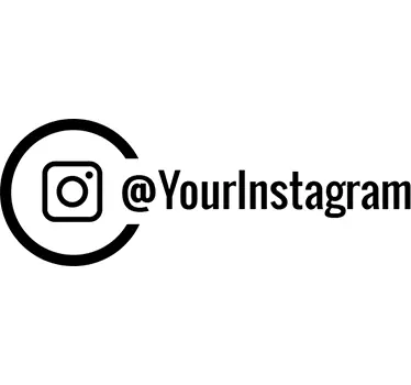 Prilagojena nalepka okna instagram - TenStickers