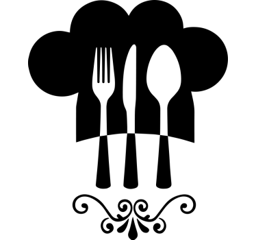 Enobarvni elegantni rezalniki nalepka za kuhinjo - TenStickers