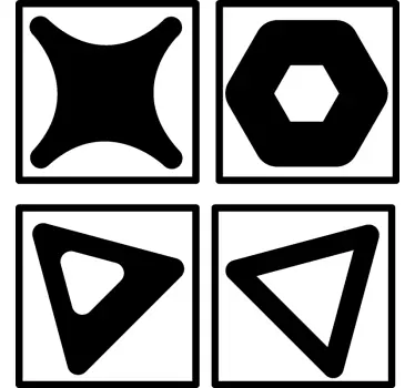 Prenos črno-belih ploščic - TenStickers