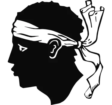 Maure corse head car decal - TenStickers
