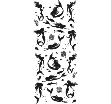 Tuš nalepka sirena - TenStickers
