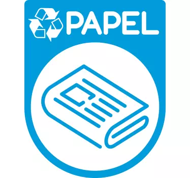 Nalepka za recikliranje papirja - TenStickers