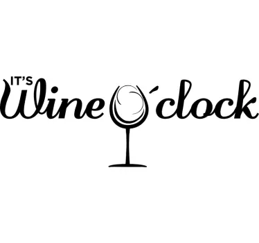 Nalepka za menzo vino na dan - TenStickers