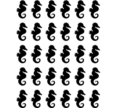 Morske konjičke stenske nalepke - TenStickers