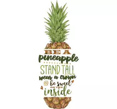 Biti nalepka za ananas na steni - TenStickers