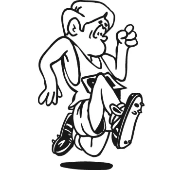 Nalepka za ilustracijo tekačev - TenStickers