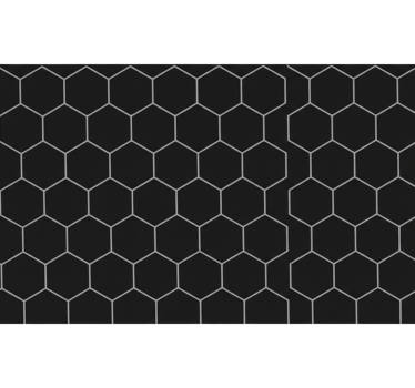 Matte black honeycomb nalepka za kuhinjo - TenStickers