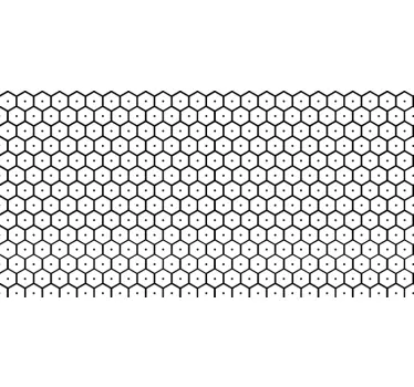 Nalepka na stenah z geometrijskim satjem čebel - TenStickers