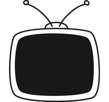 Nalepka stare televizijske deske - TenStickers
