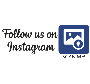 Nalepka živali barvni instagram qr koda - TenStickers