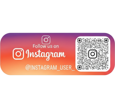 Nalepka živali sončni gradient instagram qr - TenStickers