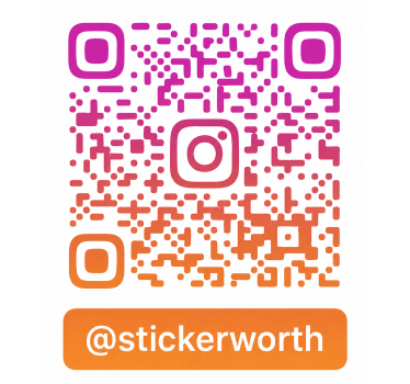 Nalepka živali živahen sončni zahod qr instagram - TenStickers