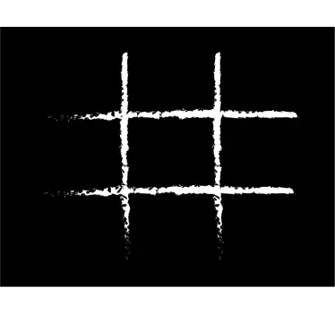Nalepka za steno otroške spalnice tic tac toe - TenStickers
