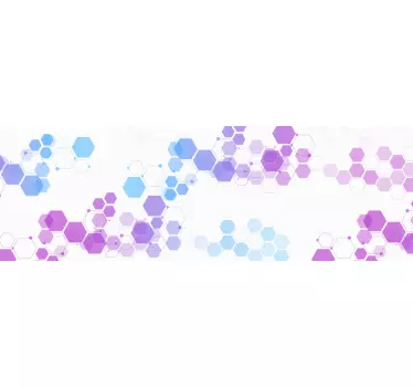 Abstraktna šesterokotnica pohištvo nalepka - TenStickers