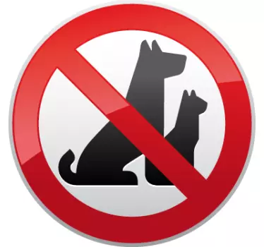 Brez nalepke za opozorilne znake za pets - TenStickers