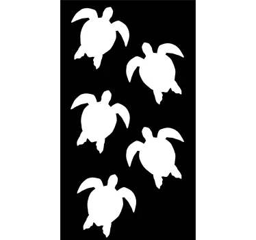 Nalepka za morsko želvo za tuširanje - TenStickers