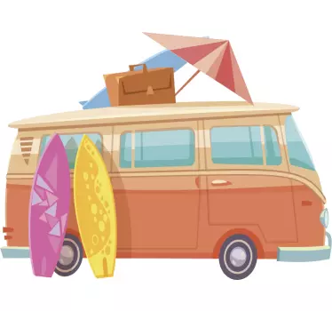 Poletni kombi za surfanje - TenStickers