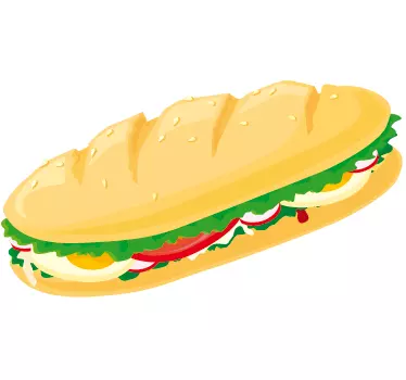 Nalepka veggie sendviča - TenStickers