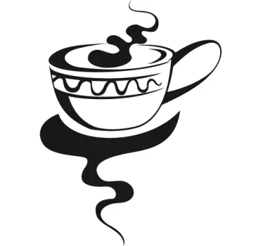 Nalepka za steno vroče skodelice - TenStickers