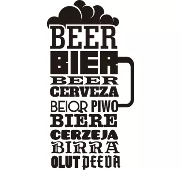 Nalepka za stene piva - TenStickers
