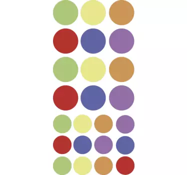 Geometrijski krogi krog stenske nalepke - TenStickers