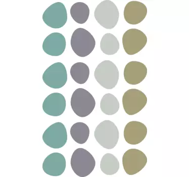 Geometrični nepravilni krogi stenske nalepke - TenStickers