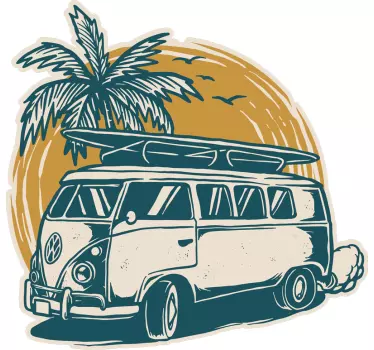športni kombi surf decal - TenStickers
