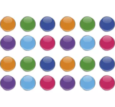 Geometrijski 3d vrhovi krog stenske nalepke - TenStickers