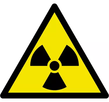 Nalepka za radioaktivno znamenje - TenStickers
