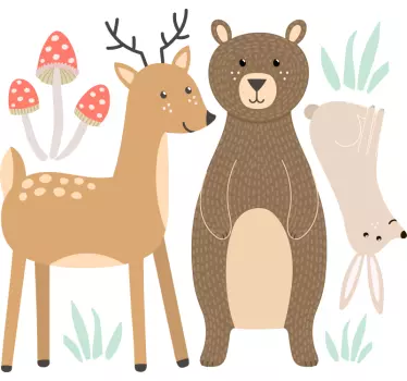 Nalepka za gozdne živali - TenStickers