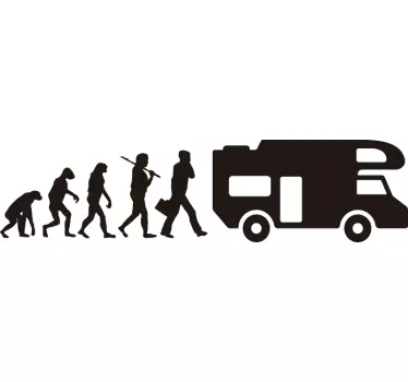Nalepka evolucijskega karavana za vozila - TenStickers