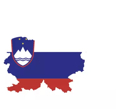 Nalepka slovenske zastave - TenStickers