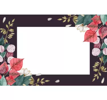 Nalepka zrcala za dekoracijo rož - TenStickers