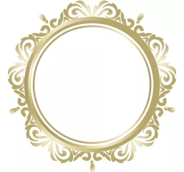 Nalepka za stene z okroglim okvirjem - TenStickers