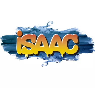 Grafiti ime akvarel urban decal - TenStickers