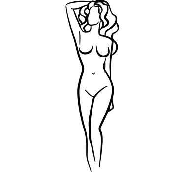 Seksi dekle oris steklena nalepka za odrasle - TenStickers