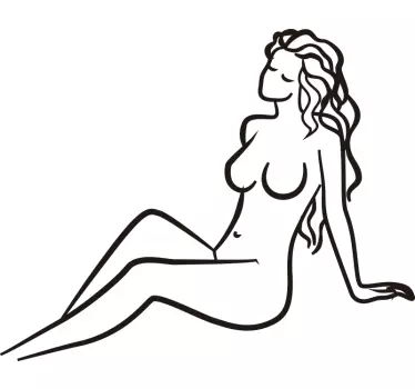 Seksi ženska stenska nalepka za odrasle - TenStickers