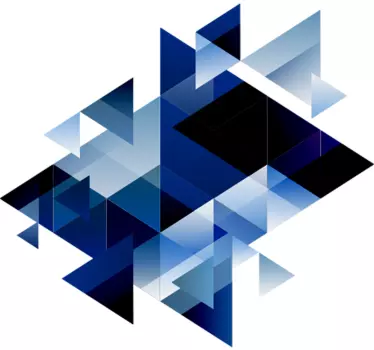 Geometrijske oblike abstraktna nalepka - TenStickers