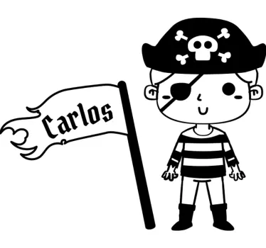 Prilagodljiva piratska navtična nalepka - TenStickers