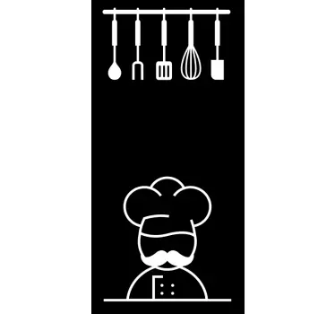 Nalepka za kuhinjska vrata - TenStickers
