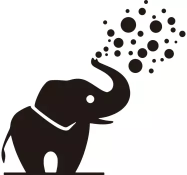 Kopalnica z nalepko divjih živali slon - TenStickers
