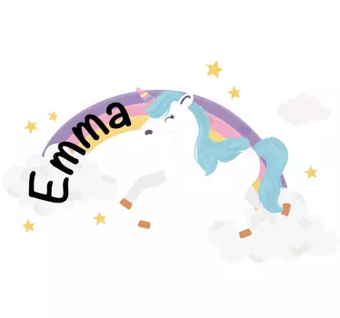 Nalepka za ponazoritev enoroga mavrica - TenStickers