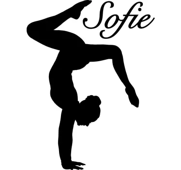 Gimnastični ples decal - TenStickers