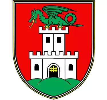 Grb ljubljana zastava decal - TenStickers