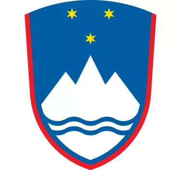 Grb slovenske zastave nalepka - TenStickers