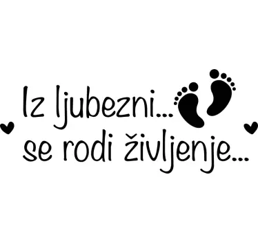 Iz ljubezni do otroške stenske nalepke - TenStickers